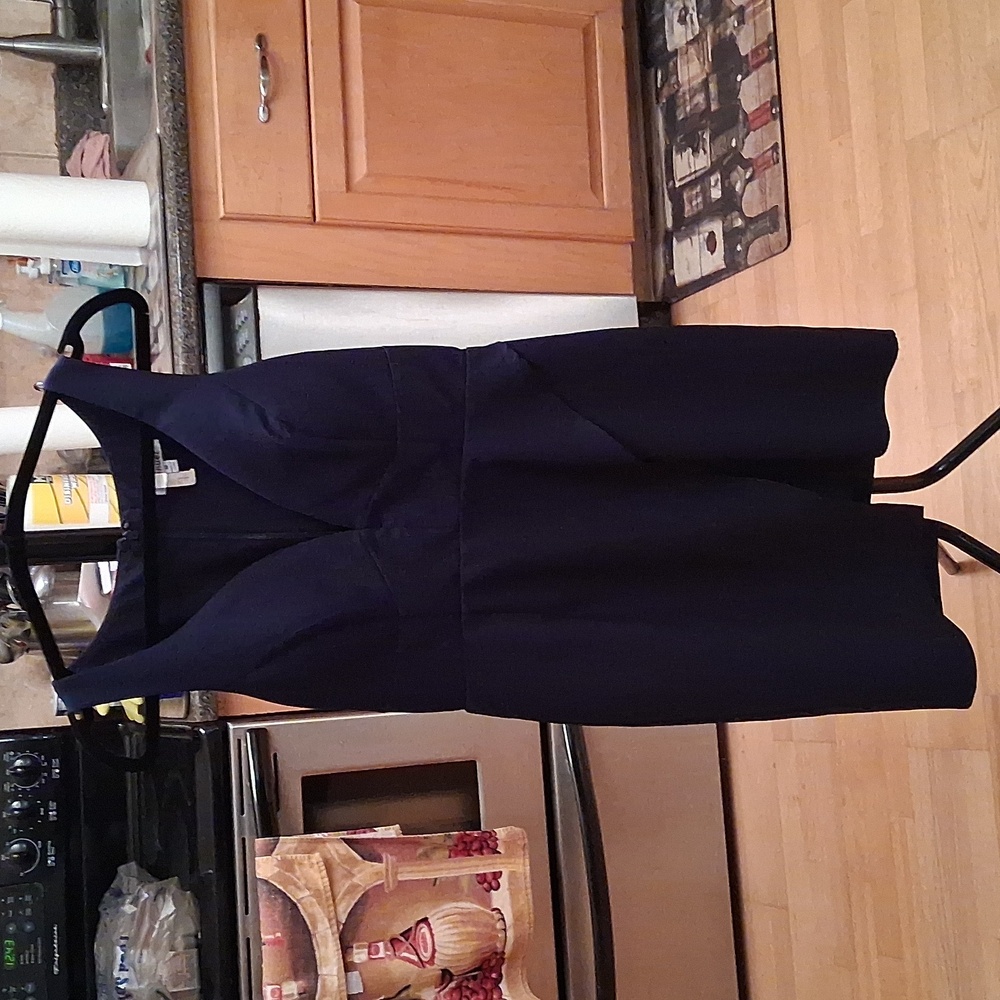 Minuet Petite Midnight Blue Midi Dress. Size Medium